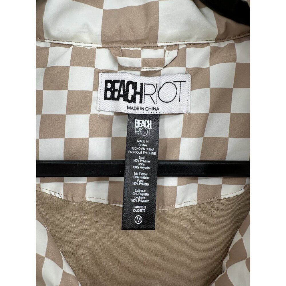 BEACH Riot Canyon Crop Puffer Vest Womens M $168 Read - Picture 2 of 11